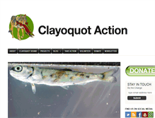 Tablet Screenshot of clayoquotaction.org